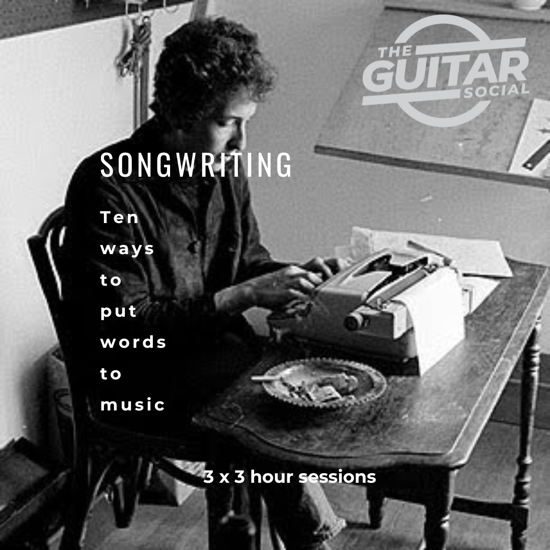 Songwriting Course - 10 ways to approach writing words and music - 3 sessions + recording studio
